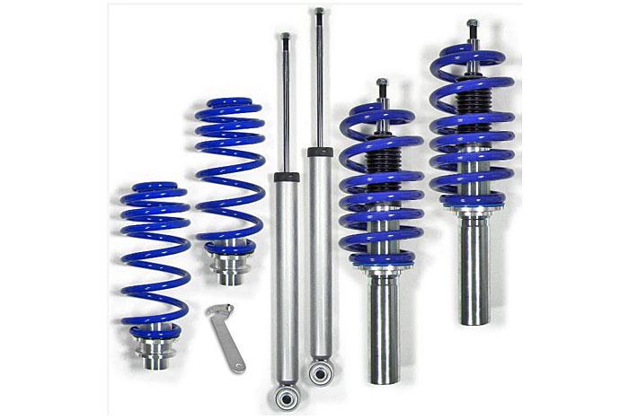 GF150242, Triple-S Schroefset, Audi A5 Cabrio 1.8TFSI/ 2.0 TFSI/ 3.0 tFSI/ 3.2 TFSI/ 2.0 TDI/ 2.7 TDI/ 3.0 TDI      inc. Quattro B8 (8F) 06/2007-01/2017, 1215KG max vooraslast, Niet voor modellen met niveauregeling, Niet geschikt voor Stationwagen